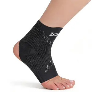 Adjustable Ankle Support Brace, Breathable Elastic Wrap for Men Women Sports, Running, Basketball, Fitness, Comfortable and Durable Compression Ankle Brace Anti-Slip Stabilizer for Gym Walking Cycling Daily Use