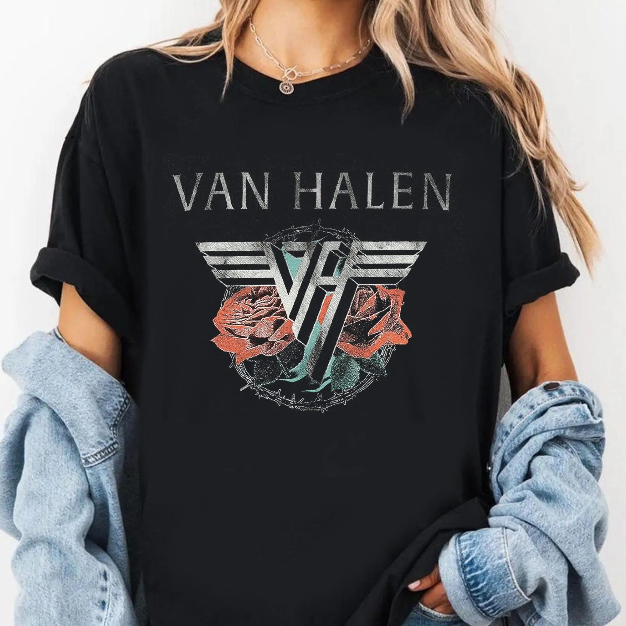 Van Halen Rock Music T-Shirt – 80s Rock Band Tee - Vintage Style Outfit