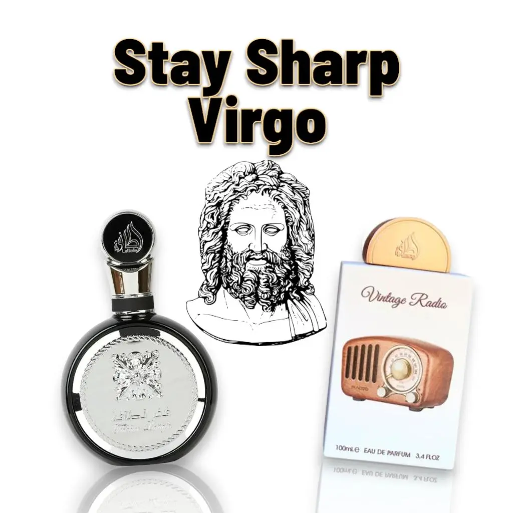 Oudlash's Stay Sharp VIRGO Zodiac Bundle | Fakhar Man + Vintage Radio | Eau De Parfum | 100 ML | Citrus - Spicy & Woody Notes