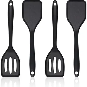 Small  Serving Spatula Set of 4, Mini  Spatula Turner for Kitchen Use, Small Spatulas for Egg, Steak, Pancake