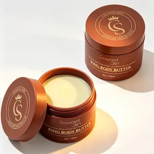 Crowned Skin King Cologne Body Butter -Warm & Sensual Scent, Sandalwood & LeatherOrganic Shea & Mango Butters, MoisturizingFormula,All-Day Fragrance