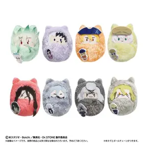 Anime Peripheral Official Cotton Doll Pendants Dr.STONE Ishigami Senkuu Amber Kohaku Chrome Palm Zoo Swaddling Plush Doll Toys