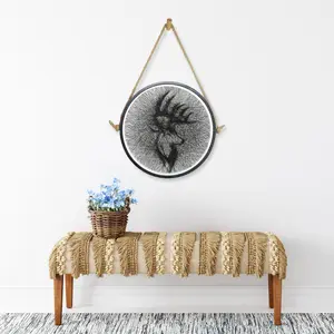 String Art DIY Wall Art Unique Handmade Gift Tentacle Art, String Art kits for adults, crafts for adults, crafts for women kit, Framed Canvas DIY Wall Decor, Deer with Anlter, diy creative gift Decorative Hanging