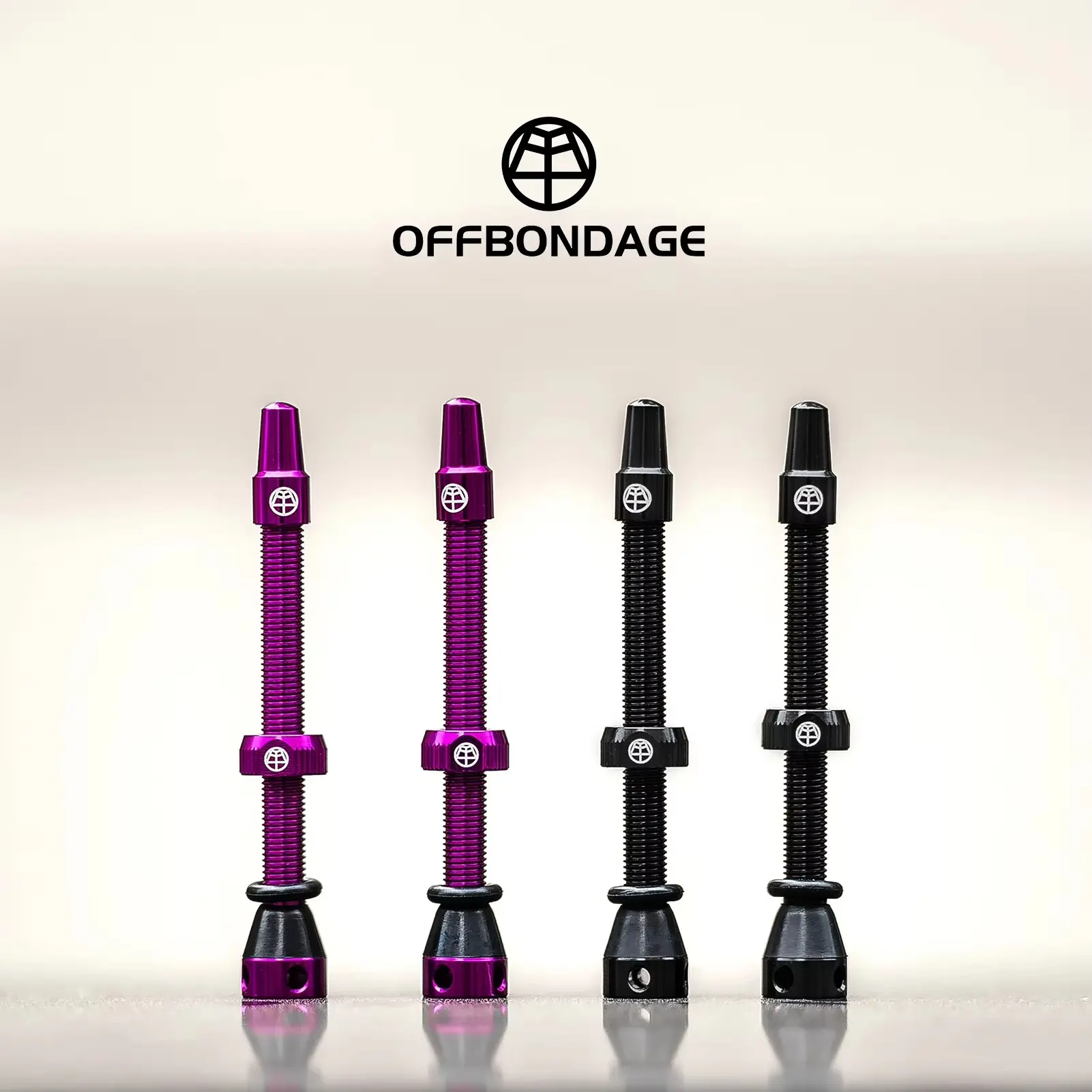 Offbondage Bicycle Valve Stem Set, French Type Vacuum Tire Valve, Aluminum Alloy Corrosion Resistant, 45mm 65mm 80mm, Includes Installation Tool