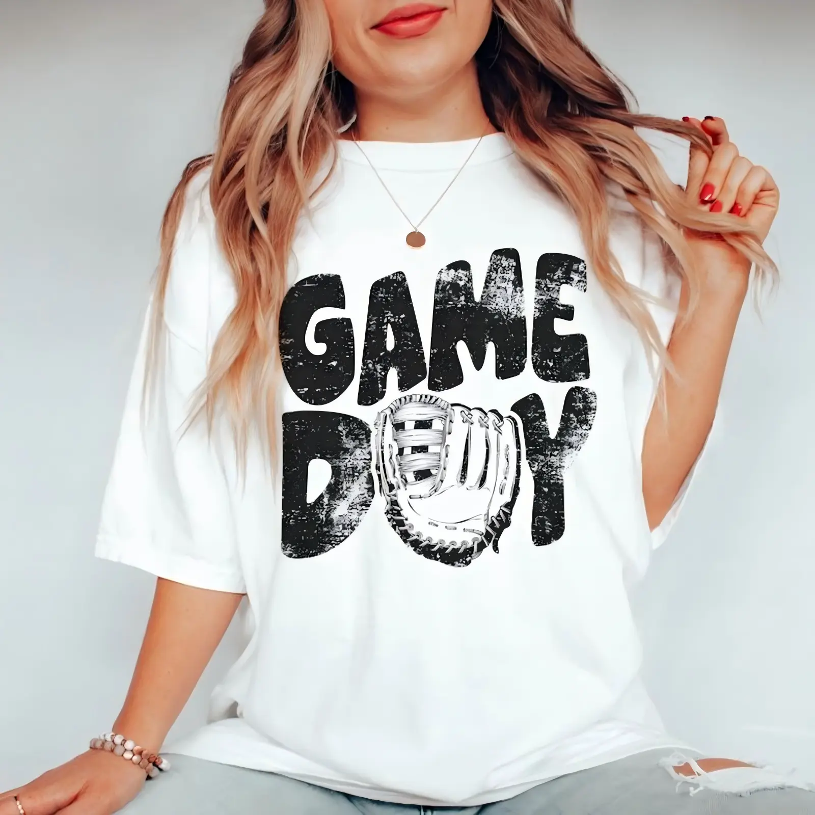 Game Day Baseball Shirt, Baseball TShirt, Baseball School Spirit Shirt, Baseball Coach, Baseball Mom Shirt Womenswear Style Soft Top