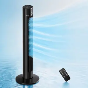 【DealsForYouDays】Zafro Tower Fan Portable Floor Fans 85°Oscillating Fan 43'' Quiet Cooling 12H Timer Remote Control Standing Bladeless Electric 3 Speeds Wind 3 Modes Bedroom Office
