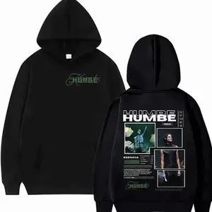 Singer Humbe Esencia Tour 2025 Album Graphics Hoodie Men Hip Hop Unisex Pullover Sweatshirt Fashion     Hoody Streetwear XX6
