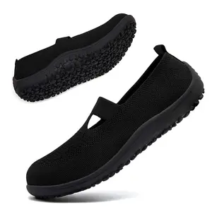 Barefoot Flats Shoes for Women Casual Slip on Zero Drop Mesh Minimalist Cheerleading Shoes Walking Fashion Wide Toe Box Sneakers Lightweight Summer Athletic Sports Loafer