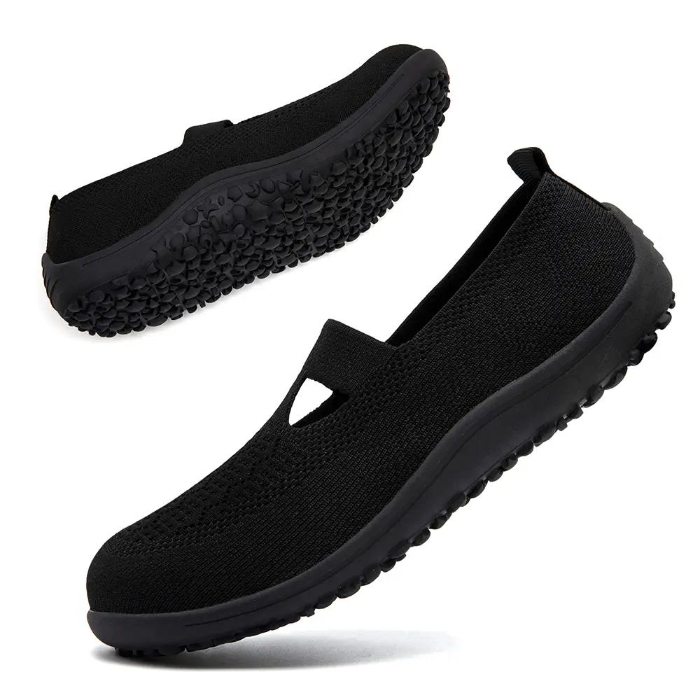 Barefoot Flats Shoes for Women Casual Slip on Zero Drop Mesh Minimalist Cheerleading Shoes Walking Fashion Wide Toe Box Sneakers Lightweight Summer At