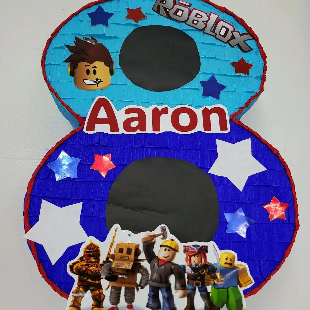 Roblox number handmade piñata