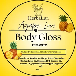 Agape Love pineapple body gloss