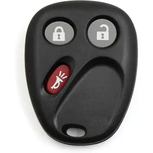 New 3 Buttons Key Shell Only Case Keyless Entry Fob Remote Control Case Replacement 21997127 for Cadillac for Chevrolet for GMC for Hummer