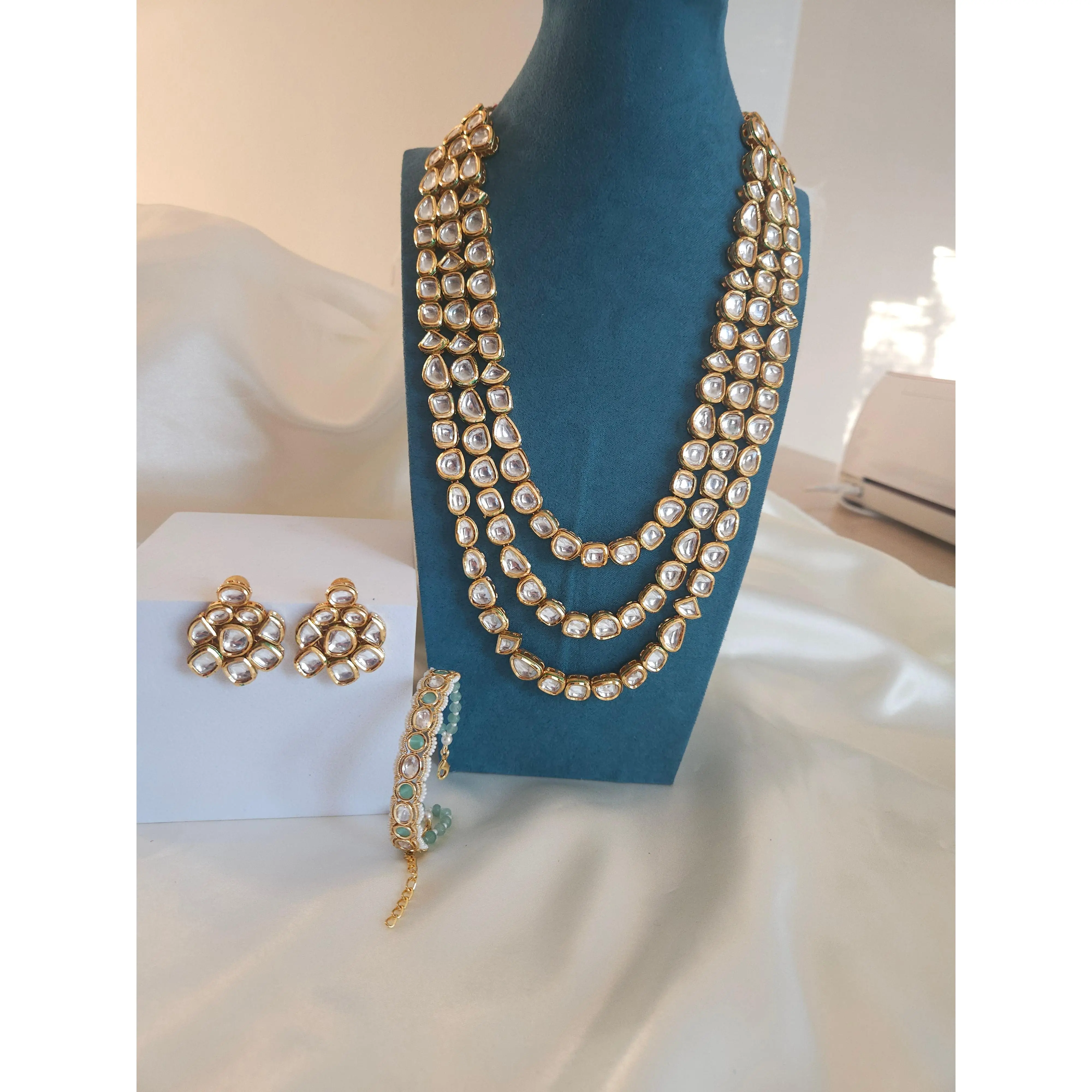 Ridhi polki kundan necklace set