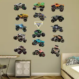 Monster Jam Trucks - RealBig Collection - Official Monster Jam - Reusable Vinyl Wall Decals