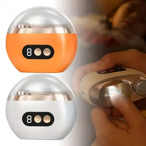 Smart Electric Nail Clippers And Polishing Manicure Tool, USB Rechargeable, 500mAh Lithium Polymer Battery, With Cut Prevention, Filing And Lighting Functions, Suitable For Manicures, Nail Filing, Polishing And Shaping.