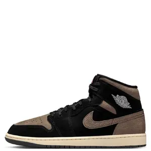 Men's Jordan 1 Mid SE Black/Olive Grey-LT Wild Mango (IB7110 002)