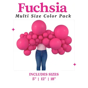 Fuchsia Balloon Pack with Optional Add-Ons Fuchsia Balloon Pack with Optional Add-Ons