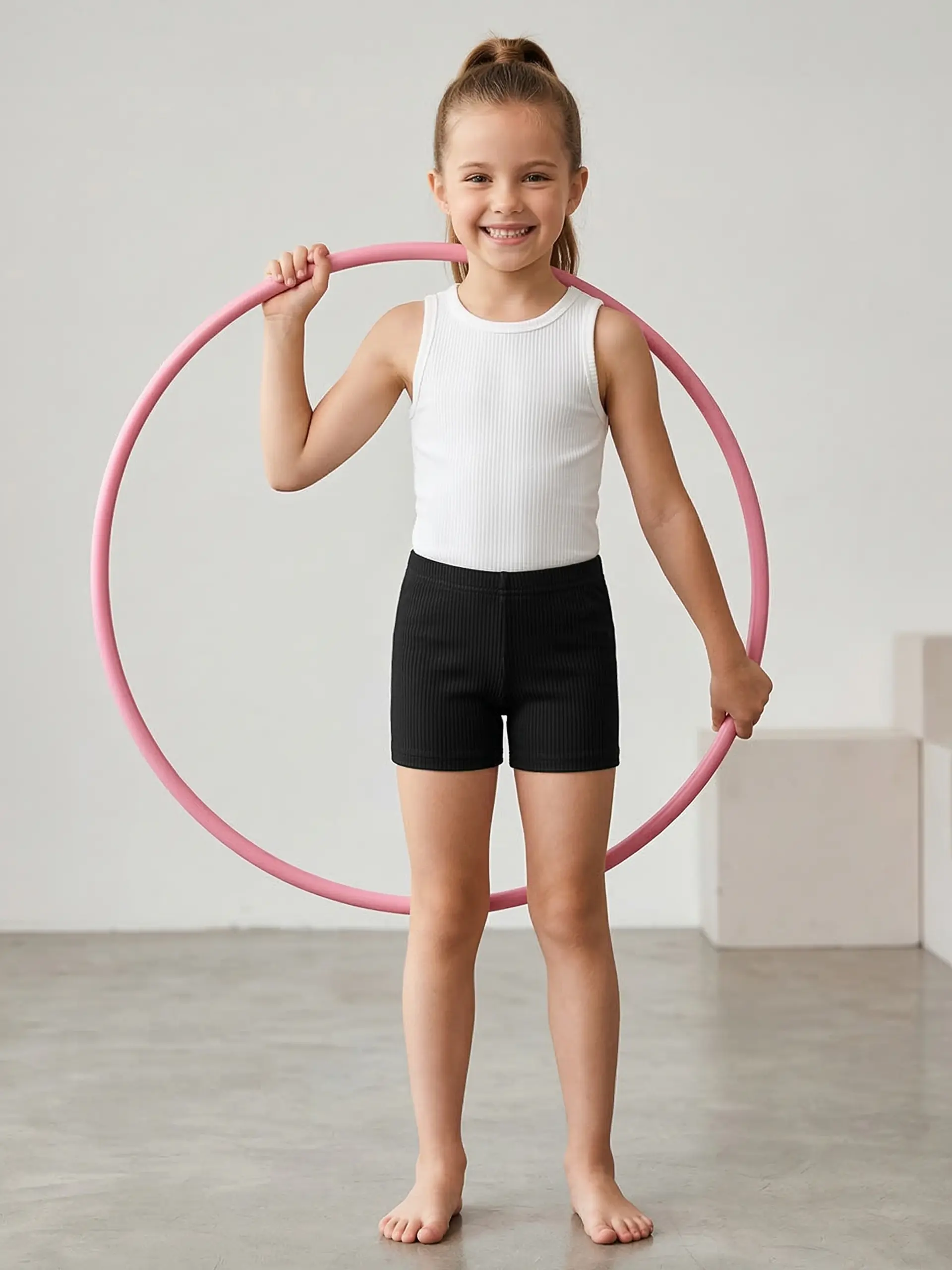 Bumeex Girls Bike Shorts Cartwheel Biker Kids 6 Pack Spring Summer Clothes  Safety Shorts Under Dress Dance Size 2-12 Years Black/Grey/White/Ivory/Lt  Pink/Dark Pink - TikTok Shop