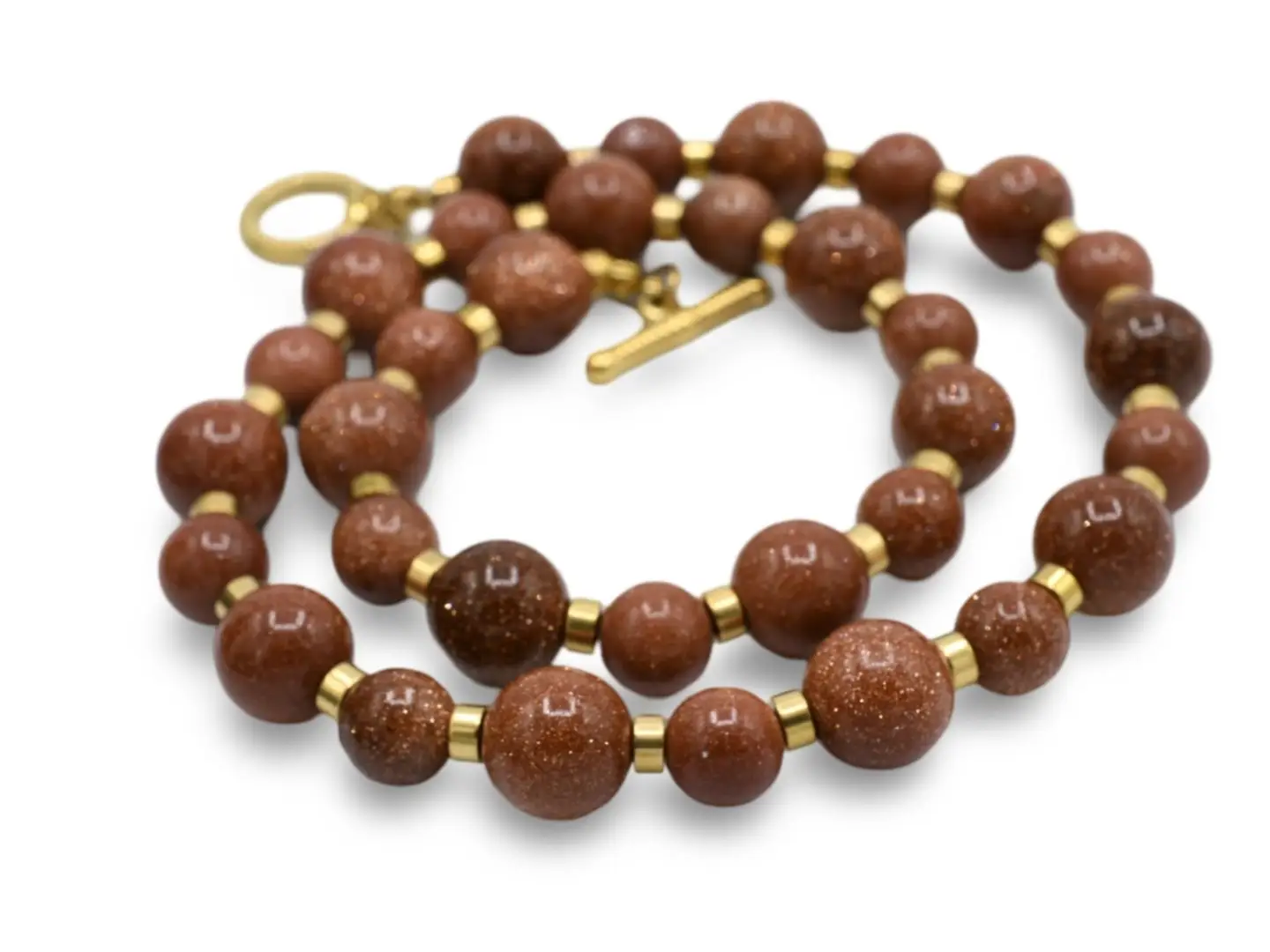 Venturina Necklace Perfect for any Occasion Gold Sandstone