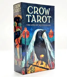 Crow Tarot Card Deck with 78 pcs Cards size 10.5 x 6.2 cm Tarot Cards Deck English Version Divinatio Fate Card Board Game Gift for Adult with Guidance New 1735