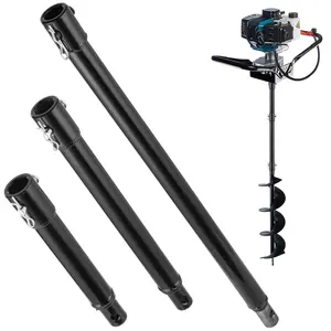3 count Auger Extension Drill Bits, 3/4 Shaft Earth Auger1 Drill Bit Extension, Auger Drill Bit Extension2 Bar, Garden Spiral Hole Drill Bit Extension1 Rod,  Hole Digger Replacement