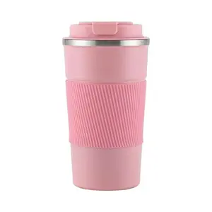 Stainless Steel Travel Cup Set, 510ML Office Coffee Mug, Leak-Proof Dual Wall, BPA Free, Suitable for Hot and Cold Drinks, Thermos Cup, Vacuum Insulated Cup, Leakproof Insulated Tumbler