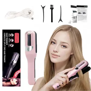 Hair Edge Control Trimmer,Automatic Electric Hair Clipper, Multi-functional Type C Rechargeable Hair Split End Clipper,Portable Wireless Hair Trimmer, Hair Care Products
