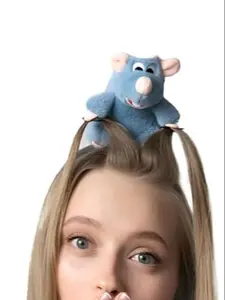 Cute Plush Rat Mouse Headband, Cartoon Animal Costume Accessory, Fun Gift for Adults & Kids, Unique Party Wear & Cosplay Item