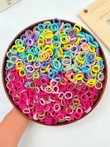 Girls Hair Accessories Set, & Colorful Elastic Bands, Elastic Hair Accessory, Durable Nylon Material, Perfect for Daily Use, Girly Stylish Design