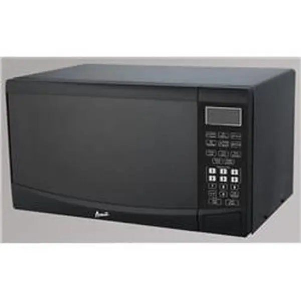 Avanti MT09V1B 0.9 cu. ft. Digital Microwave Oven - Black, 115v/60hz, Digital Touchpad Controls, Child Lock, 100-Minute Cooking Timer, Cooking End Signal, Push Button Door Opener, Glass Tray, Time and Weight Defrost