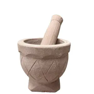 Stone Okhali Traditional Mortar Pestle Heavy Weight