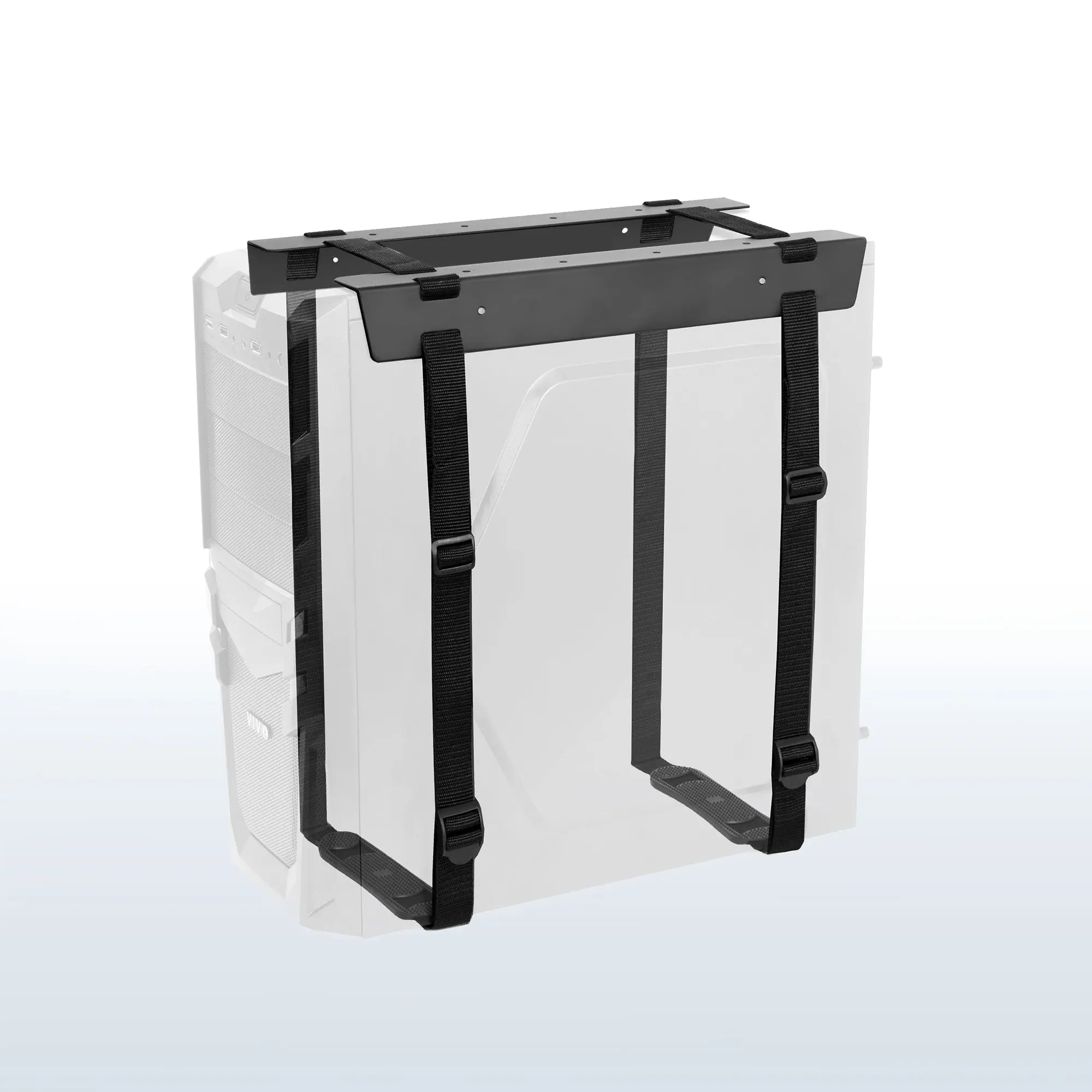 Under Desk Laptop Mount with Adjustable Strap, Computer Accessory for Office Use