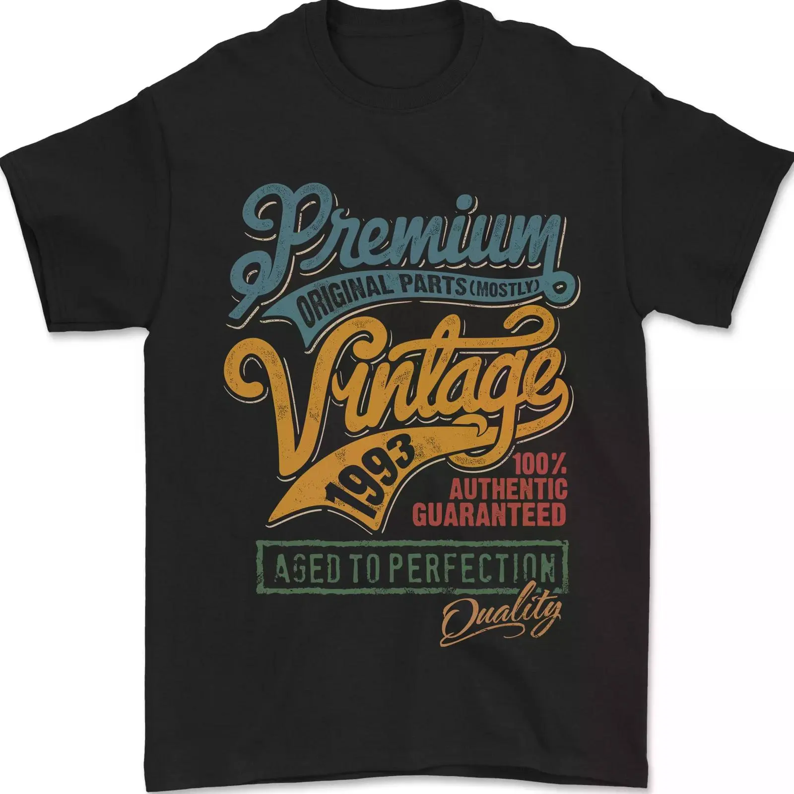 Aged to Perfection 32nd Birthday 1993 Mens T-Shirt 100% Cotton