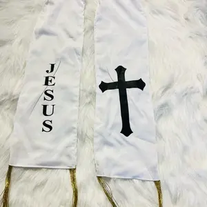 Christian white khada Jesus crush printed