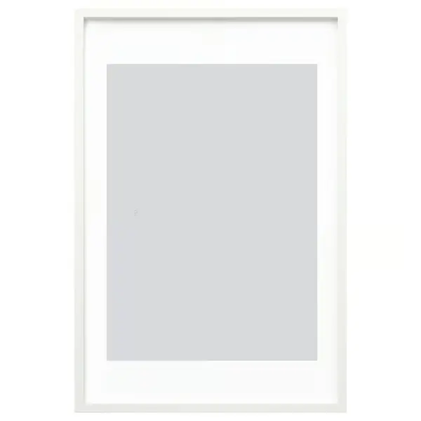 Frame, white, 24x36 " Picture frames, poster frames, wall-mountable horizontally or vertically - slide-in frame strips, scratch-resistant wall gallery frames.
