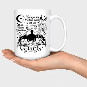 ACOTAR Rhysand There you are Ceramic Mug, Velaris Cup, Bookish Fantasy Mug, Christmas Gifts