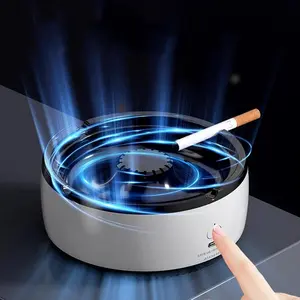 Smokeless Ashtray Purifier, Indoor Multi-Functional Portable Ash-Free Air Purifier, USB Rechargeable Electronic Cigarette Ashtray, Home Car Office Use