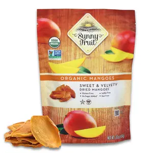 Sunny Fruit Soft Organic Dried Mangoes - 1 Pound Bulk Bag