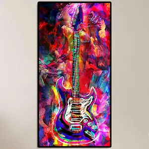 Guitar Diamond Painting Embroidery 5D Full Round Drill Cross Stitch DIY Mosaic