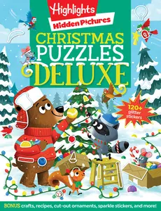 USED-Christmas Puzzles Deluxe: Holiday-Themed Activity Book with Christmas Puzzles and Creative Crafts, Christmas Gift for Kids Ages 4-8 (Paperback)