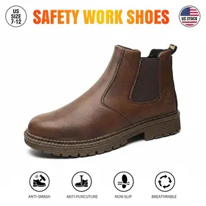Unisex Chef Work Shoe Safety Shoes Anti-slip Waterproof Durable Comfortable Outdoor Breathable Splash-proof Puncture-proof Smash-proof