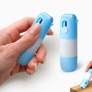 Water-based Paper Correction Pen & Box Cutter Suitable for Standard Paper – Non-toxic Privacy Marker, Pocket-sized, 2-in-1 Design for Office and Home Use