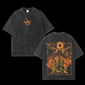 Elden Ring Midra Lord of Frenzied Flame Unisex Acid  Lightweight Cotton T-Shirt, Gift For Game Fan, Streetwear