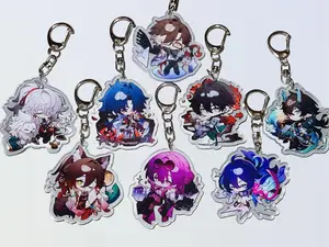 Honkai Star Rail Keychain, Honkai Star Rail Charm cute keychain
