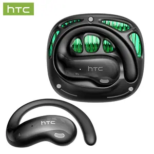 HTC NE30 OWS Open Ear Headphones Wireless Bluetooth 6.0 Earbuds IPX5 Waterproof Noise Cancelling 60H Playtime Gaming Headset Low latency with mic