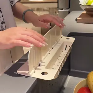 Fold-Down Splash Guard and Storage Rack: 2-in-1 Multi-Functional Kitchen Countertop Splash Guard and Storage Solution