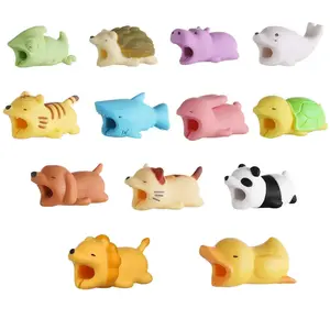 Cute Animal Cable Protector - Durable Cable Ties with Various Animal Designs for Smartphones, Cellphones, Chargers & Electronic Devices desk  accessory desktop cable management clip