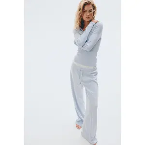 H&M Wide velour joggers