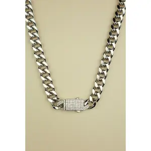 Icey Cuban Choker (Silver)