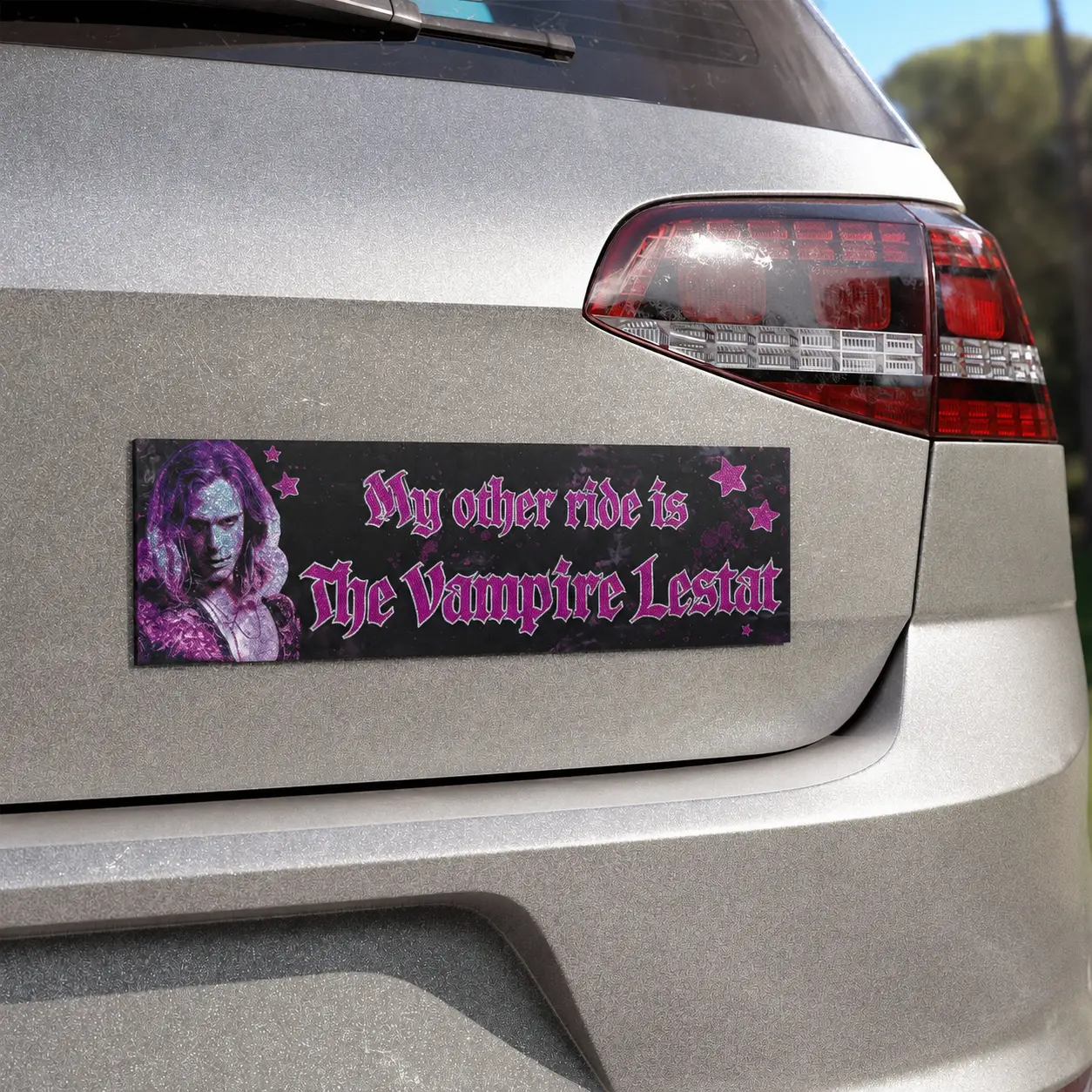 My Other Ride is The Vampire Lestat Car Magnet – Funny IWTV Halloween Bumper Magnet, Bookish Fandom Car Decor Gift